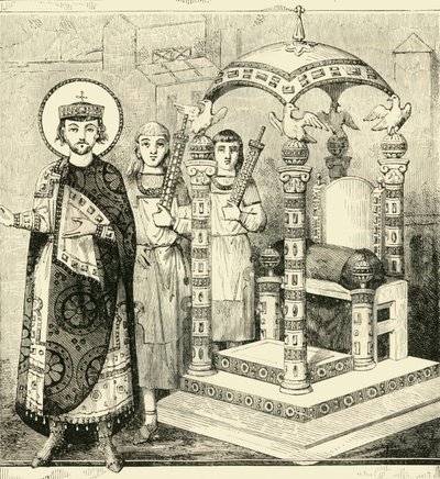 A bizánci császárok trónja, 1890. alkotó: Unbekannt