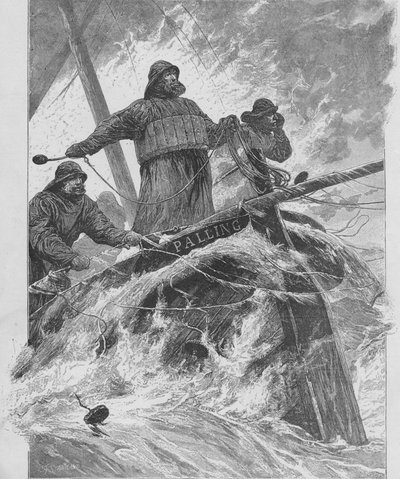 Az életvonal dobása, 1890. alkotó: Unbekannt