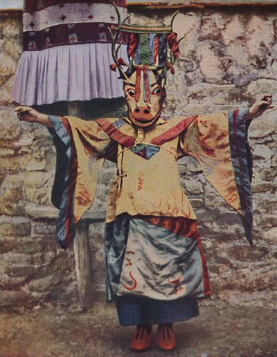 Tibeti láma az ördögtánchoz öltözve, 1935 alkotó: Unbekannt