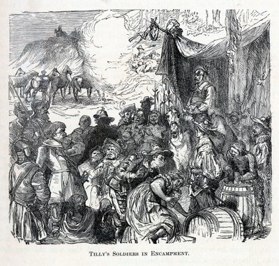 Tillys katonái a táborban, 1882 alkotó: Unbekannt