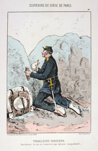 Parisian Tirailleurs, Párizs ostroma, 1870-1871 alkotó: Unbekannt