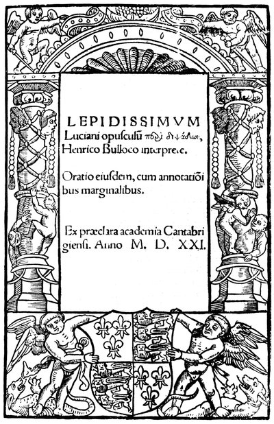 Lucian címlapja, 1521, 1893 alkotó: Unbekannt