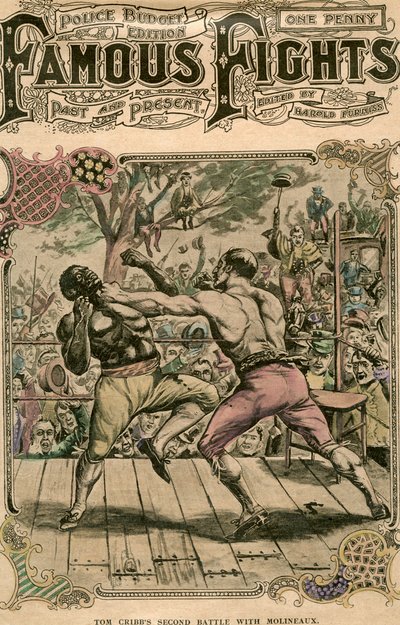 Tom Cribbs második csatája Molineaux-val, 1811, 19. század vége vagy 20. század eleje alkotó: Unbekannt