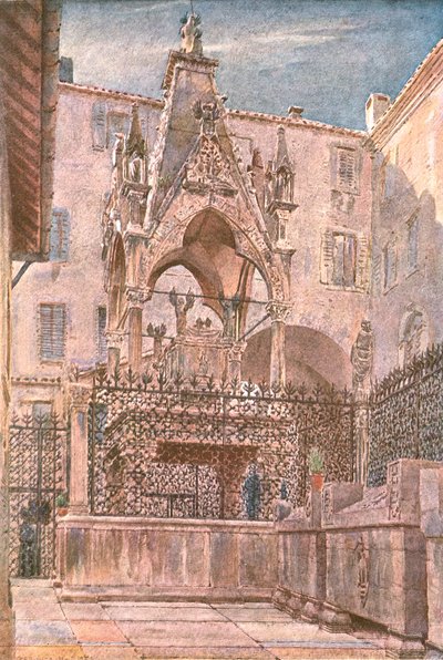 Mastino II. sírja Veronában, 1854, 1900 körül. alkotó: Unbekannt