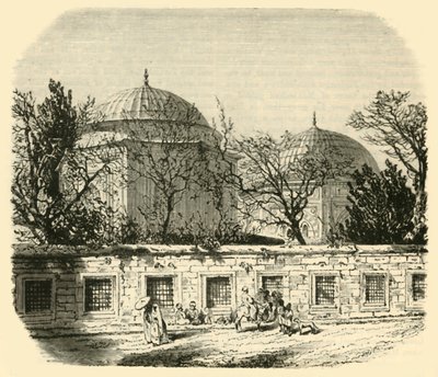 Pompás Solyman és Roxolana sírja, Konstantinápoly, 1890. alkotó: Unbekannt