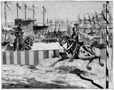 II. Lajos koronázási torna dAnjou, Calais közelében, c1389 1882-1884 alkotó: Unbekannt