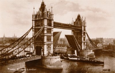 Tower Bridge, London, 1910 alkotó: Unbekannt