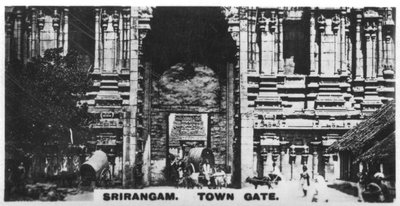 Városkapu, Srirangam, India, 1925 alkotó: Unbekannt
