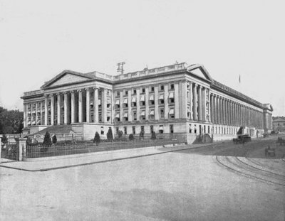 Treasury Building, Washington DC, USA, 1900. alkotó: Unbekannt