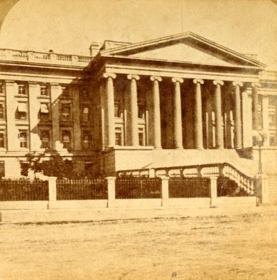 Pénzügyminisztérium, Washington, D.C., 1880-as évek. alkotó: Unbekannt
