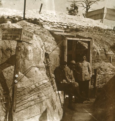Trenches, Champagne, Észak-Franciaország, 1914-c1918 alkotó: Unbekannt