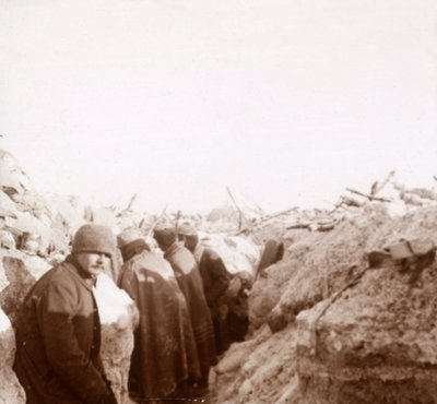 Trenches, Tahure, Észak-Franciaország, c1914-c1918 alkotó: Unbekannt