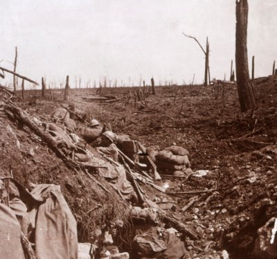 Trenches, Vaux, Észak-Franciaország, c1914-c1918 alkotó: Unbekannt