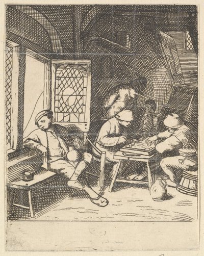 Tric Trac Players, 1610-85. alkotó: Unbekannt