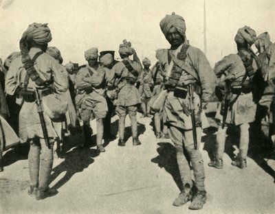 A Sirhind Brigád csapatai, Flandria, első világháború, 1914, c1920. alkotó: Unbekannt