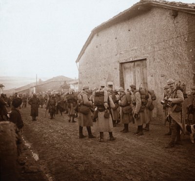 Csapatok háton, Somme, Észak-Franciaország, 1914-c1918 alkotó: Unbekannt
