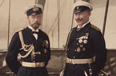 Miklós cár és II. Vilmos császár Björköben, 1905. alkotó: Unbekannt