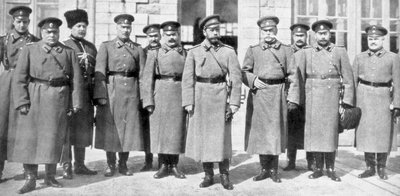 Miklós orosz cár és tábornokai és vezérkara, 1917 alkotó: Unbekannt