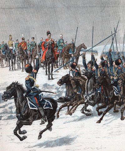 II. Miklós cár a kozákokról, az orosz-japán háborúról, 1904-1905 alkotó: Unbekannt