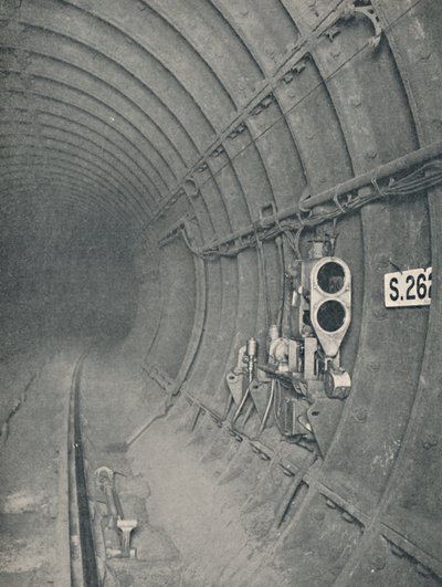 Alagútjelző és automatikus vonatmegállás. London Underground Railways, 1926 alkotó: Unbekannt