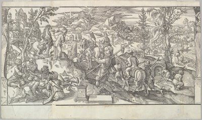 Török katonák nyugalomban a Ces Moeurs et fachons de faire de Turcz Customs ... frízből, 1553. alkotó: Unbekannt