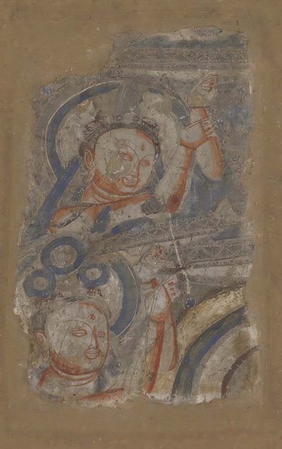 Két bódhiszattva, kb. 6-7. század. alkotó: Unbekannt