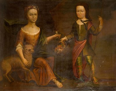A Holte család két gyermeke, 1800. alkotó: Unbekannt