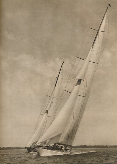 Két híres jacht izgalmas versenyben, 1936 alkotó: Unbekannt