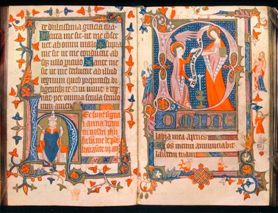 Két oldal az Órák könyvéből, c1350 alkotó: Unbekannt