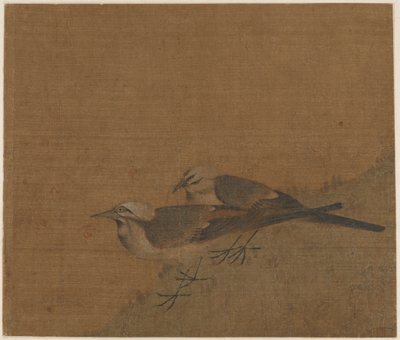 Két fürtös wagtail, Yuan-dinasztia, 14. század. alkotó: Unbekannt