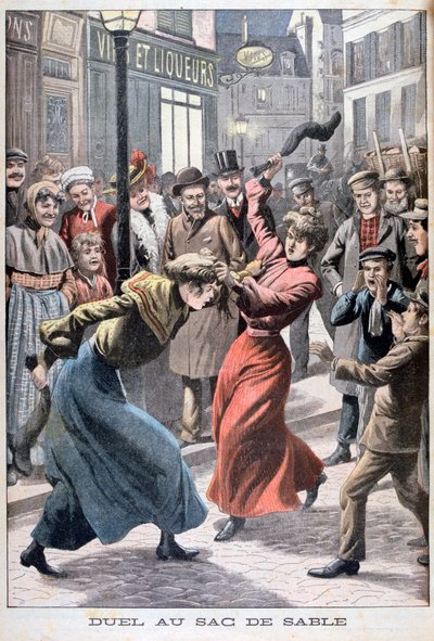 Két nő harcol homokzsákokkal, 1903 alkotó: Unbekannt
