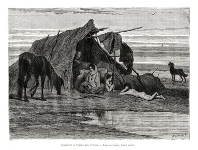 Tziganes táborozás a Pusztán, 1886 alkotó: Unbekannt