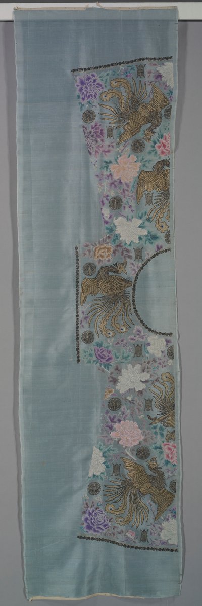 Vágatlan köntös: megfelelő jobb első és hátsó panel, c. 1890-es évek. alkotó: Unbekannt