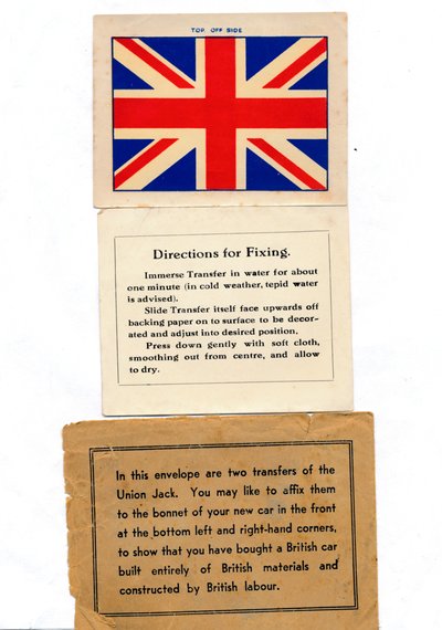 Union Jack autótranszfer, 1960-as évek alkotó: Unbekannt
