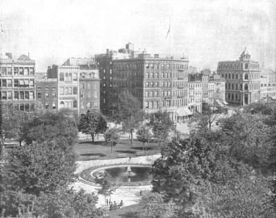 Union Square, New York, USA, 1900. alkotó: Unbekannt