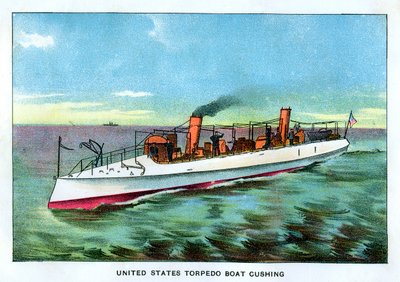 Amerikai Egyesült Államok torpedócsónak, Cushing, 1890-es évek alkotó: Unbekannt