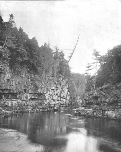 Upper End of the Ausable Chasm, Adirondacks, New York állam, USA, 1900 körül. alkotó: Unbekannt