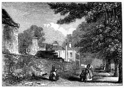 Upper Flask Tavern, Hampstead Heath, George Steevens rezidenciája, 1840 alkotó: Unbekannt