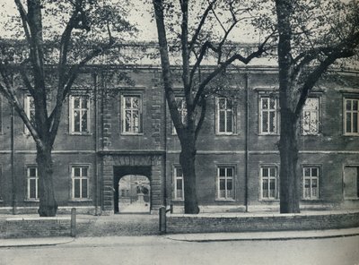 Felső iskola, betekintés az iskola udvarába, 1926 alkotó: Unbekannt