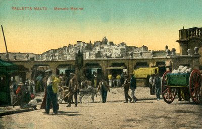 Valletta Málta – Mercato Marina, c1918-c 1939. alkotó: Unbekannt