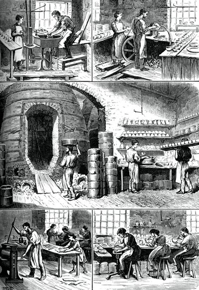 Különféle fazekas eljárások, c1880 alkotó: Unbekannt