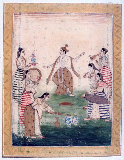 Vasanta Ragini, Ragamala Album, Rajasthan Iskola, 19. század alkotó: Unbekannt