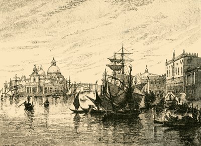 Velence: Kilátás a Riva Degli Schiavoni felől, 1890. alkotó: Unbekannt