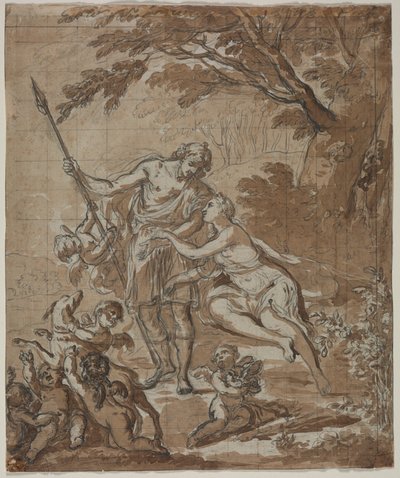 Vénusz és Adonisz, 1713. alkotó: Unbekannt