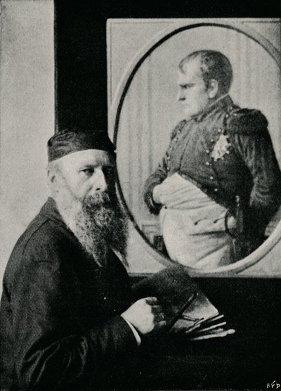 Verestchagin Napóleon képét festi, c1890, 1910 alkotó: Unbekannt