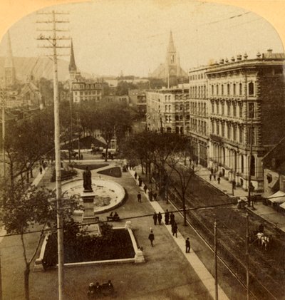 Victoria Square, Montreal, Kanada, 1904. alkotó: Unbekannt