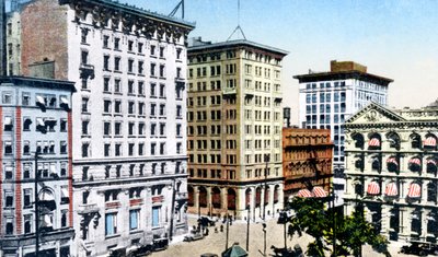 Victoria Square, St James Street, Montreal, Kanada, 1900-as évek alkotó: Unbekannt