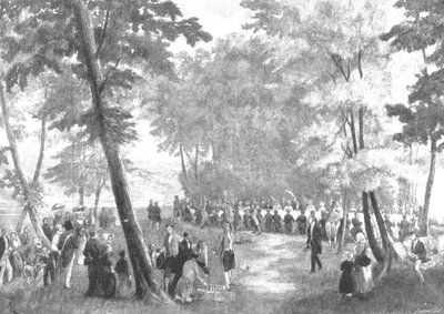 Victoria látogatása Louis Philippe-nél 1843-ban: Fete Champetre...az EU erdőjében, 1901. alkotó: Unbekannt