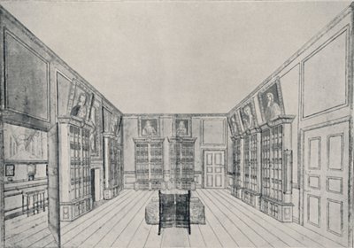 Betekintés a yorki épület Samuel Pepys könyvtárába, 1928 alkotó: Unbekannt