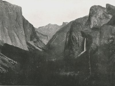 Kilátás az Artists Pointról, Yosemite Valley, USA, 1895. alkotó: Unbekannt